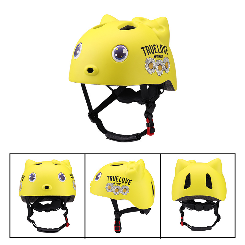 Nuevo casco de bicicleta de dibujos animados para niños casco de patinaje sobre ruedas casco de seguridad para skate casco de equilibrio para niños casco
