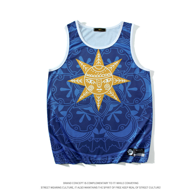 Quick-Drying Breathable Jersey Original Youth Jersey Design Mesh Mesh Basketball Uniform Printed Summer American Vest