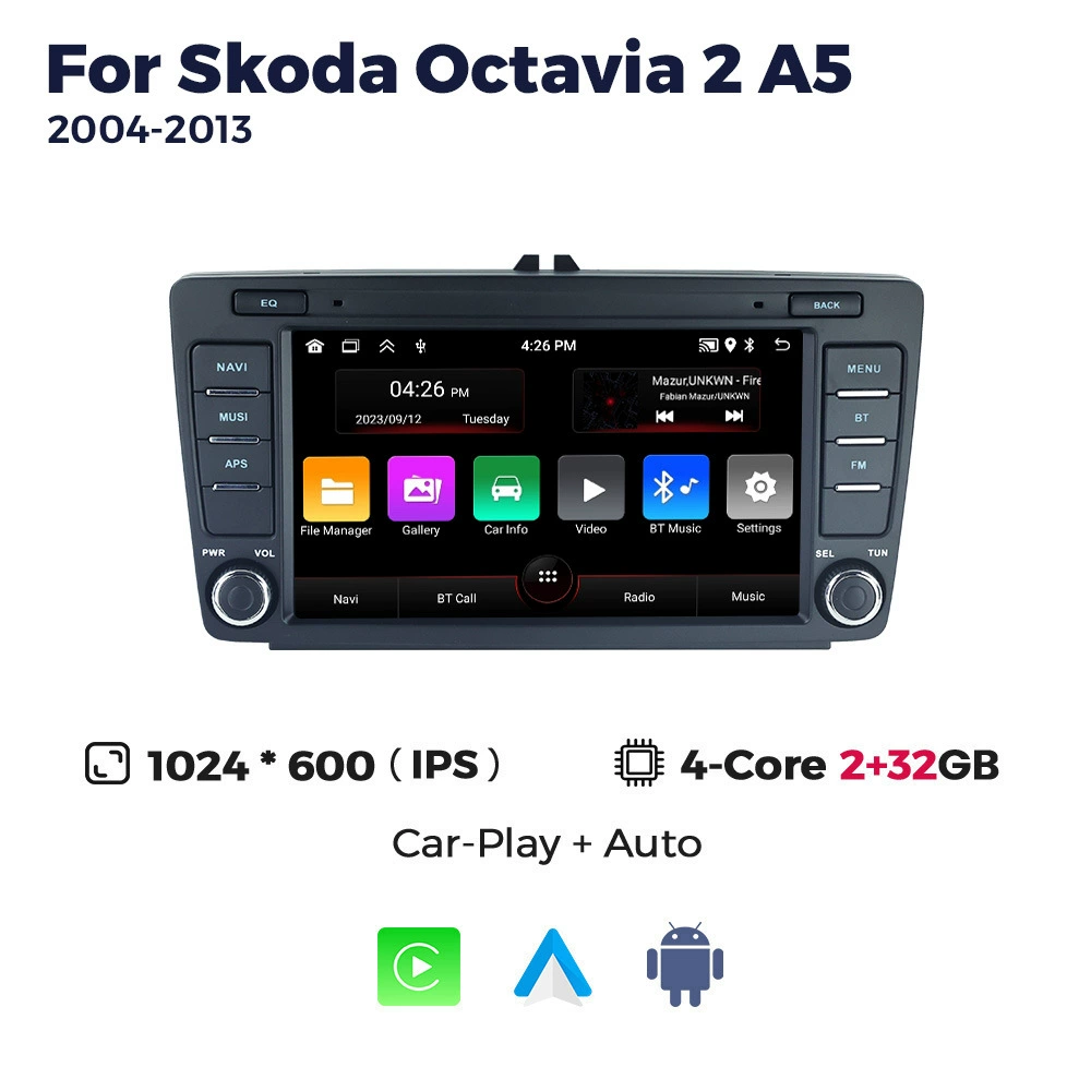 Подходит к Skoda Octavia 2 A5 2004-2013 Skoda Astringe 7" Special Android Navigation Instrument