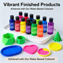 跨境热销55ml高浓度荧光水性色浆石膏色精水泥调色染料厂家直销