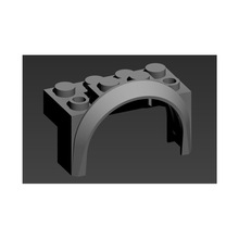 【50G起订】跨境MOC乐兼容高3387积木4x2国产1/2x2车辆轮拱挡泥板