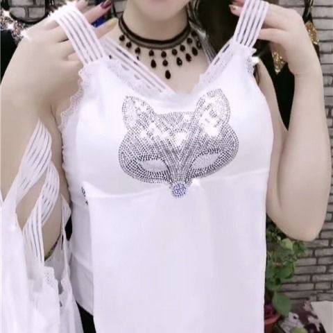 弾力ストラップ夏の白い修身ネット赤女性シャツベスト女性中国風ストラップベスト女性|undefined