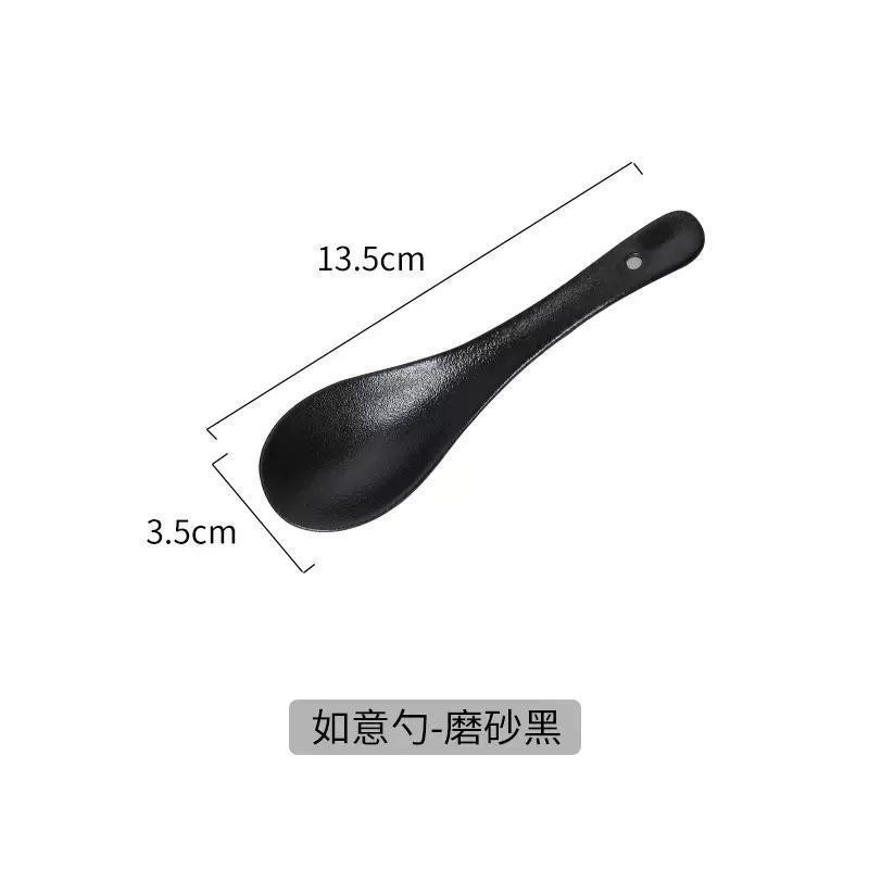Juego de platos creativos de alta gama en blanco y negro japonés, platos transfronterizos, tazones de cerámica, platos occidentales, platos de fiador, vajillas de cerámica image 7