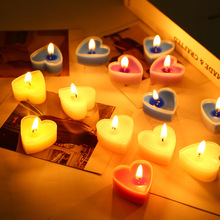 9支pvc盒装情人节浪漫求婚表白茶蜡精致心形蜡烛ins摆图字小蜡烛
