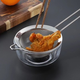 Stainless Steel Strainer for Soy Milk, Frying Oil, Noodles, Kitchen Egg Liquid, Flour Sieve, Oil Control, Residue Filter