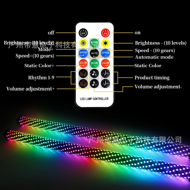 Новый внедорожный флажковый светильник для пляжа, универсальная RGB световая лампа атмосфера фантазия 3FT
