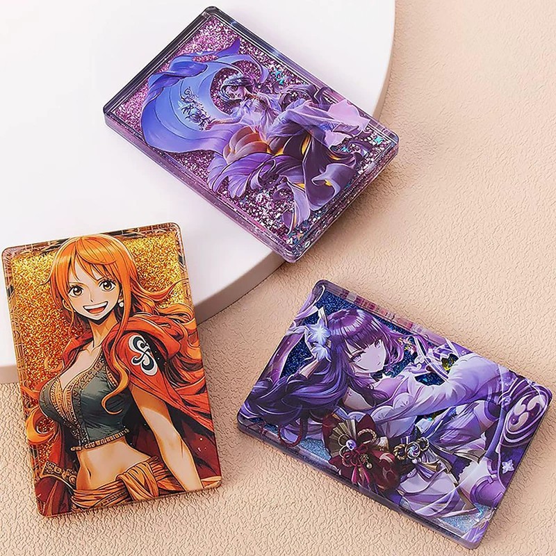 High-transparency acrylic quicksand art, customizable anime star merchandise, quicksand standees, DIY quicksand ornaments