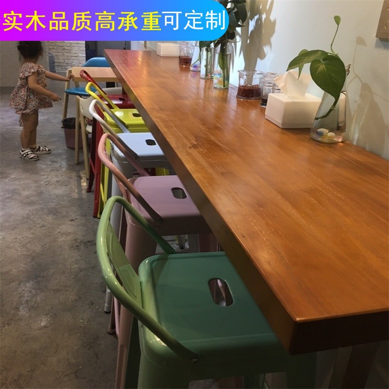 货架厨房墙面层板置物架墙上收纳微波炉隔板写字台吧台架实木挂壁