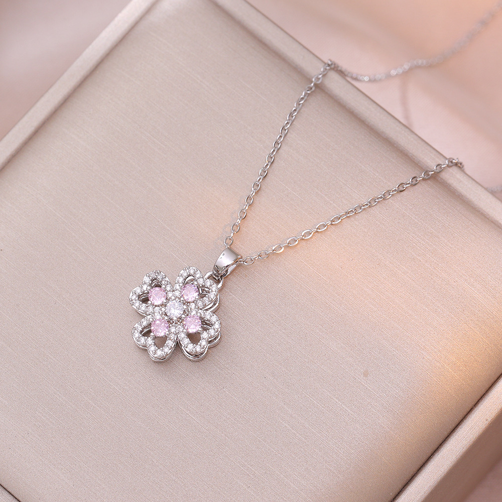 10g Weight Jewelry Set Classification 1 Set Quantity Holiday, Daily Occasion Titanium Steel, Copper Material Flower Pattern Women's Gender Elegant Style Titanium Steel Copper Elegant Flower Jewelry Set 9