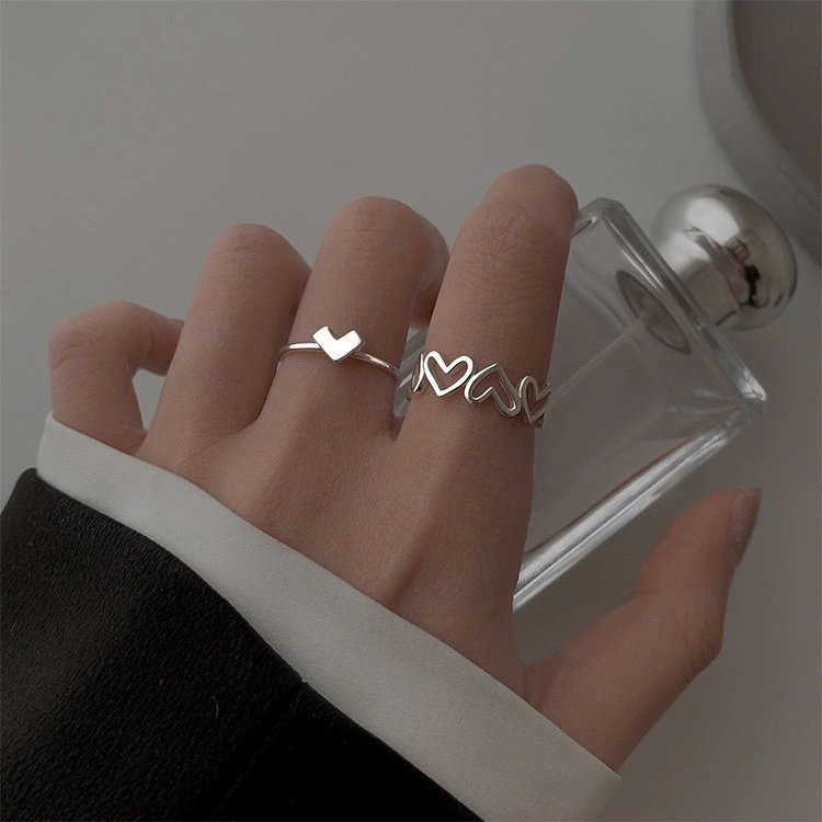Модное кольцо Tide, маленький дизайн, тренд сезона, на указательный палец, регулируемый размер, два варианта цвета