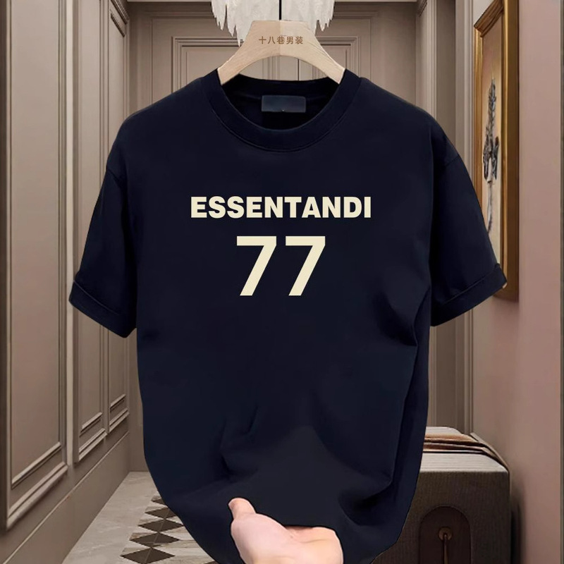 American Style Handsome Heavyweight Black Short-Sleeved T-Shirt Men's New Summer Ins Trendy Brand Street Loose Half-Sleeved Top American Style Handsome Heavyweight Black Short-Sleeved T-Shirt Men's New Summer Ins Trendy Brand Street Loose Half-Sleeved Top