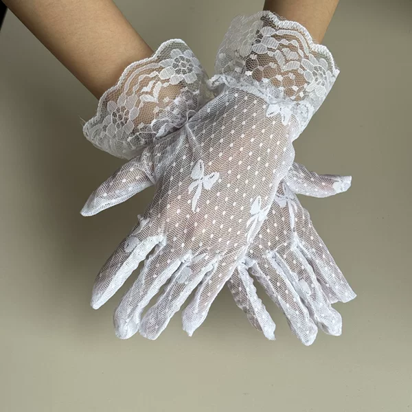 Lace Women's Bowknot Summer Sun Protection Gloves Wedding Gloves Nail Art Wholesale Dropshipping in Stock Mixed Batch