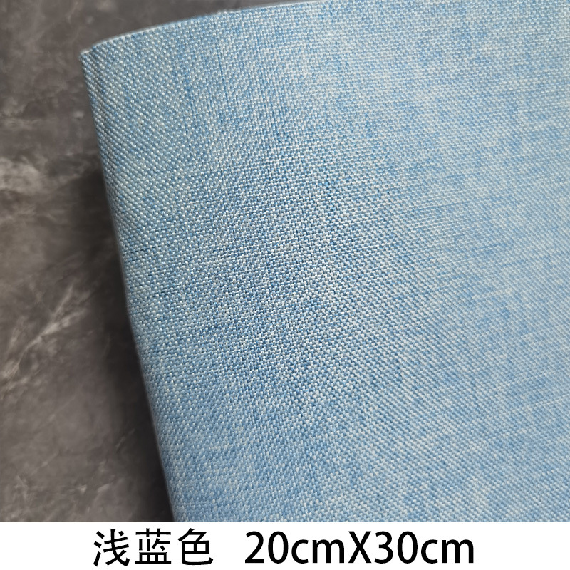 En stock al por mayor de imitación de lino pegatinas autoadhesivas tela sofá parche Reparación de algodón cortina de lino mantel rasgado parche