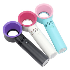 Wholesale Korean zero9 bladeless small fan portable handheld USD rechargeable fan eyelash extension hair dryer