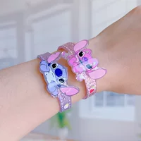 Шалот порошок браслет Sti Zi акриловый фиолетовый браслет Stitch Мультяшные украшения для девочек милые украшения для рук