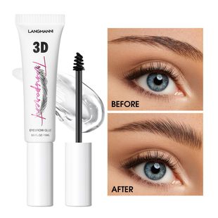 Langmanni Stereo Eyebrow Gel Natural Eyebrow Styling Cream Transparent Colorless Eyebrow Makeup