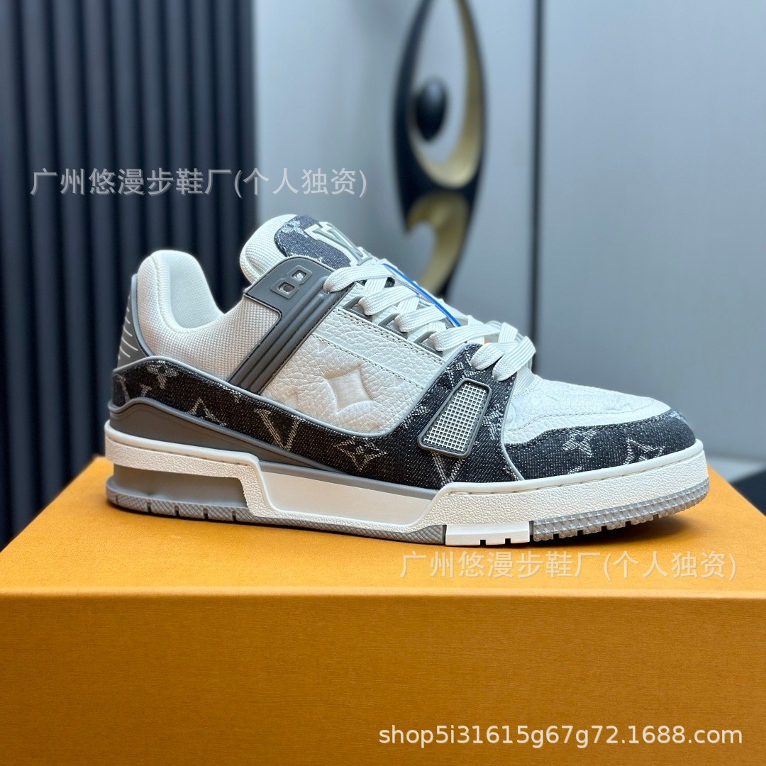 Zapatos Lujia, versión Guangzhou, zapatillas deportivas con estampado vaquero, suela gruesa, unisex, casuales, versátiles y modernas.