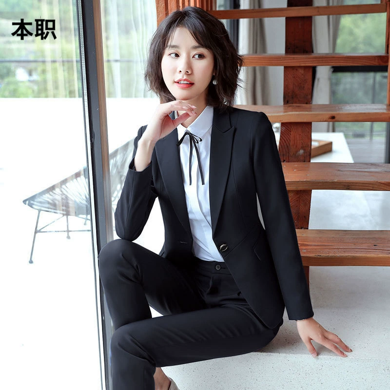 [Элегантная поездка на работу] Женский осенний и зимний костюм с длинными рукавами для продажи профессионального костюма костюм из трех частей