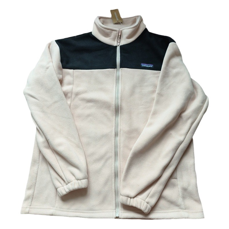 Sudadera clásica de forro polar para comercio exterior, chaqueta holgada informal para parejas.