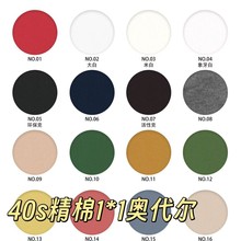 40s精棉奥代尔1*1罗纹布 180g 210g全棉罗纹拉架T恤面料
