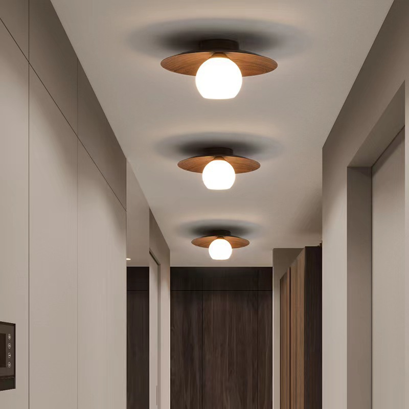 Nueva lámpara de pasillo china lámpara de techo lámpara de entrada simple lámpara de pasillo lámpara de inducción LED lámpara de balcón