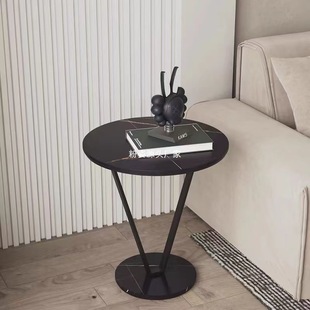Sofa Side Table Small Table Side Cabinet Light Luxury Small Coffee Table Bedside Small Round Table Rack Round Table