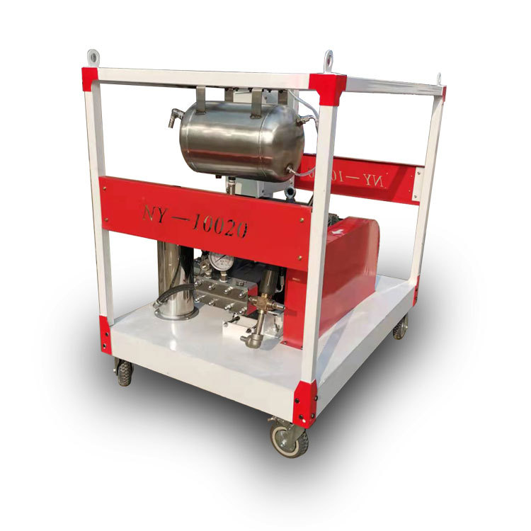 船舶翻新码头除锈用150mpa高压水喷砂除漆除锈清洗机