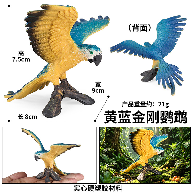 HZJM422 Guacamaya amarilla y azul