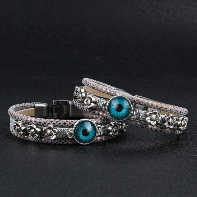 Men's Multi-layer Leather Bracelet With Alloy Buckle Design_voghion.com