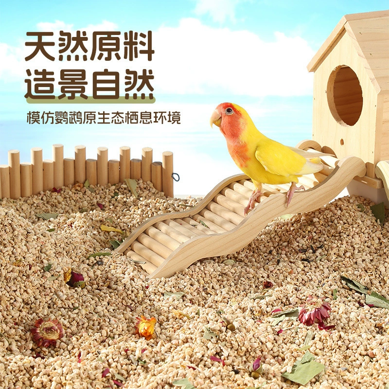 悦小萌 Parrot bedding, corn cobs, walnut sand, bird cage breeding box, special feces sand, deodorizing bird feces sand supplies