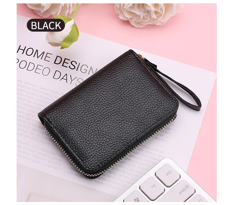45g Weight Synthetic Leather Lining Material Zipper Closure Type Card Holder Bags Type Daily Occasion Pu Leather Material Solid Color Pattern All Seasons Season Unisex Gender Casual, Sweet Style Square Shape Unisex Solid Color Pu Leather Zipper Card Holders 9