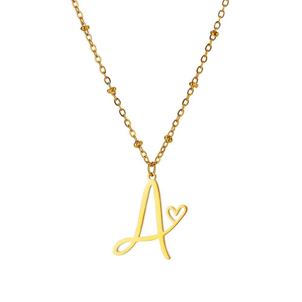 8g Weight 0.03µm-0.05µm Gold Plating Thickness PVD Coated Gold Plating Process Real Gold Plated Plating Material 304 Stainless Steel Pendant Material Pendant Necklace Classification 304 Stainless Steel Chain Material cable chain Chain Type 1 Piece Quantity Holiday, Daily Occasion 304 Stainless Steel Material Letter, Heart Shape Pattern Unisex Gender IG Style, Sweet Style Waterproof Non Tarnish, Plating, Hollow Out Craft PVD Coated Real Gold Plated Letter Heart Shape 304 Stainless Steel IG Style Sweet Waterproof Non Tarnish 304 Stainless Steel Pendant Necklace 10