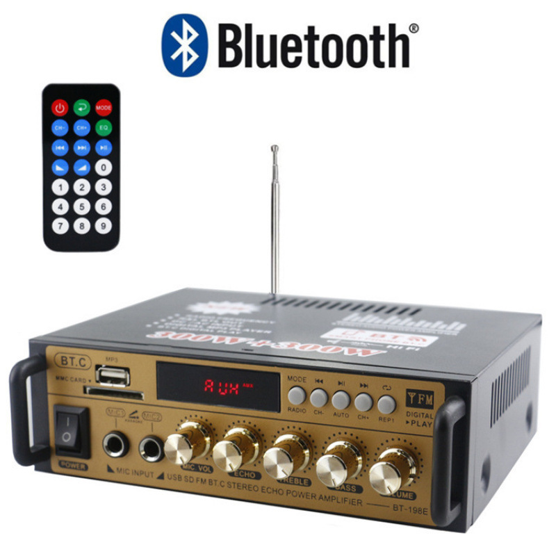 ミニ小型アンプスピーカーパワーアンプカード U ディスクラジオ DC 12 ボルト 220V Bluetooth アンプ|undefined