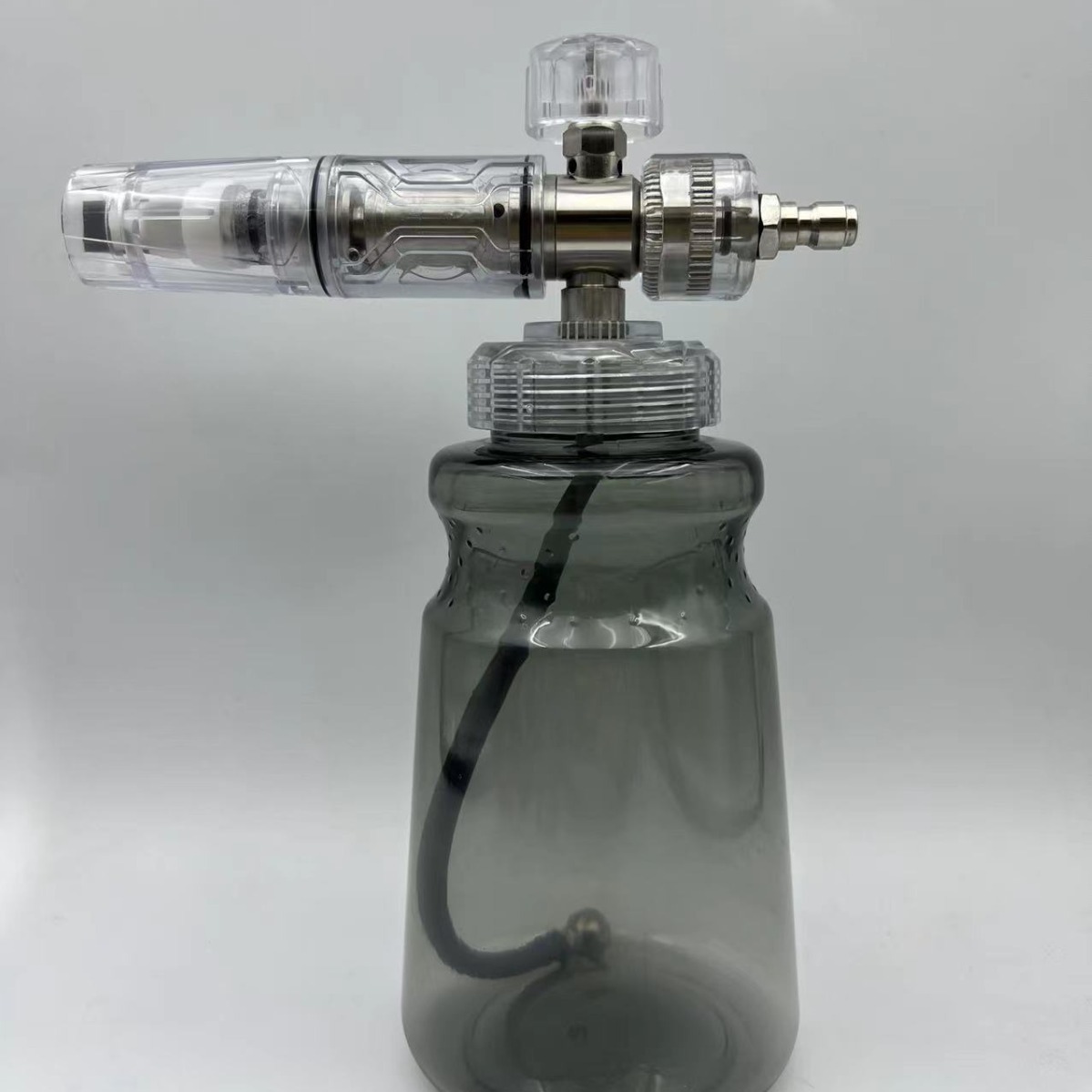 高压清洗机透明泡沫壶新款洗车水枪pa台州壶清洗机绿红紫透明发泡