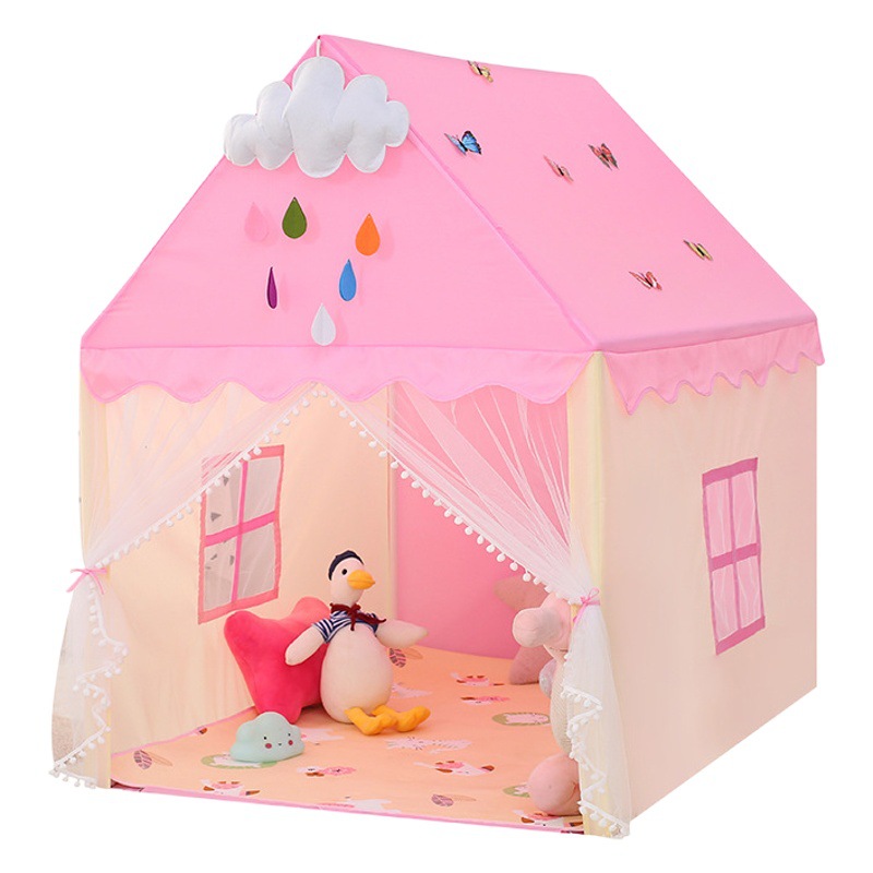 Fábrica directa de pelo transfronteriza tienda infantil Castillo Oxford tela juego casa niños y niñas interior dormir anti-mosquitero
