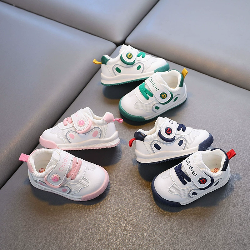 Детская весна и осень женская обувь для мальчиков и мальчиков на мягкой подошве 1-3 года осень нескользящая детская обувь для мальчиков