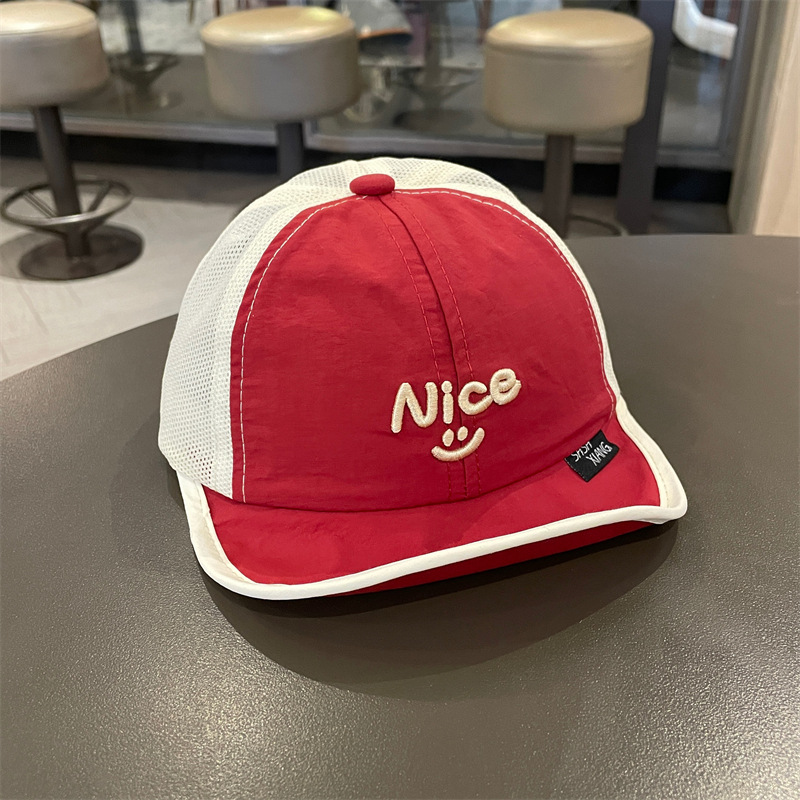 Sombrero de secado rápido para bebés, sombrero de verano delgado para bebés, sombrero de boca de pato transpirable para niños y niñas, sombrero de béisbol de brilla suave, sombrero de protección solar, marea