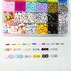 New product 24/28 grid with hole glass beads beads lacquer pearl Ablubi smiling beads beads beads DIY beaded set