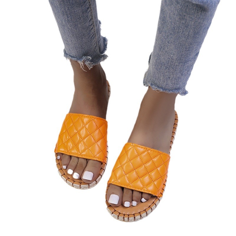 Kadın Sandaletleri Açık Hava Kauçuk Sentetik Şok Emici Su Geçirmez Parmak Arası Terlikler_voghion.com