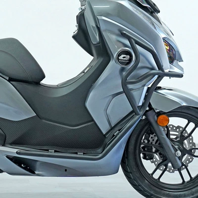 Applicable to Qianjiang Hongfort150 City Edition QJ150T-23H Bar Reinforced Anti-fall Bumper Modified Parts (Motorcycle bumper) - black-matte-reinforced-front-bumper-urban-version-can-only-be-installed-150