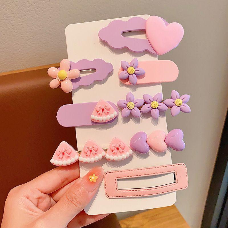 Horquilla de dopamina para niños, flequillo lateral para niñas, clip de cabello roto, artefacto de acabado, clip bb, horquilla, tocado