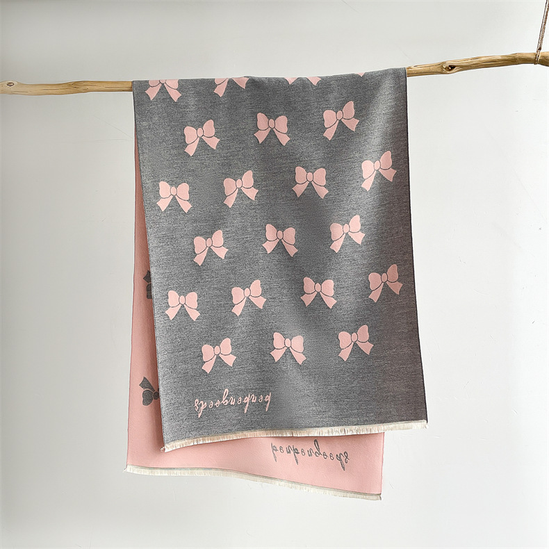 나비넥타이 - 핑크 그레이