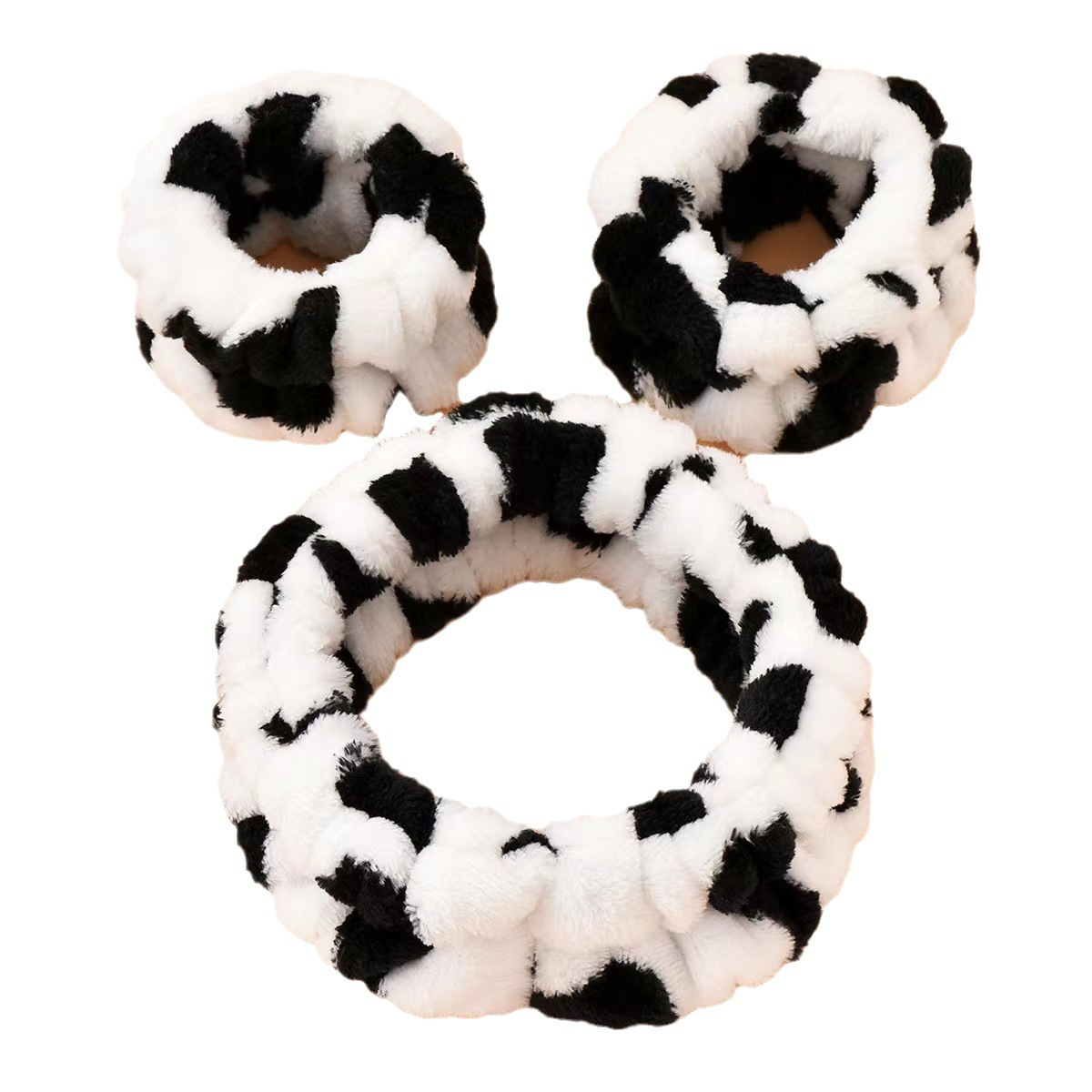 Estilo coreano ins estilo lindo tridimensional banda de pelo de vaca súper lindo cuerno diadema Internet celebridad lavado de cara maquillaje diadema pelo