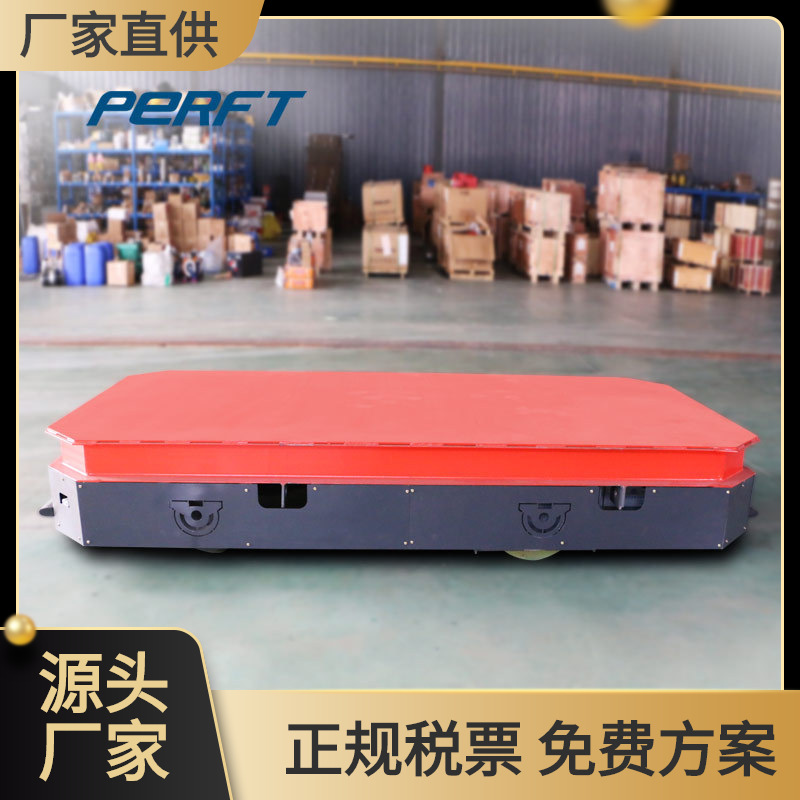 帕菲特无轨胶轮电动平车 钢结构车间用地面轮式转运车电动平板车
