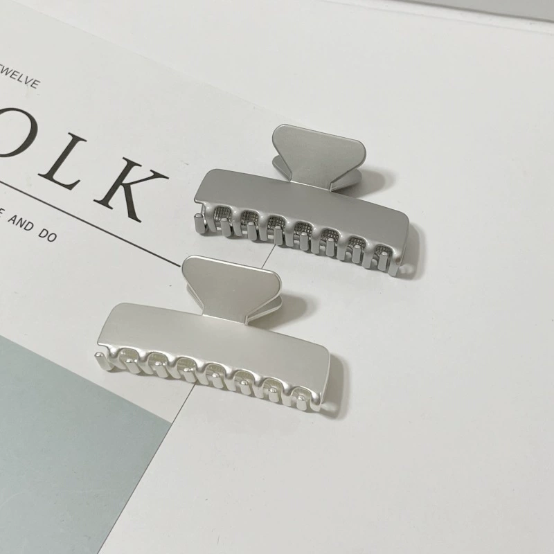 Glossy metal crab pin, fashionable hair accessory, hairpins, 2023 collection, high-quality style, internet celebrity