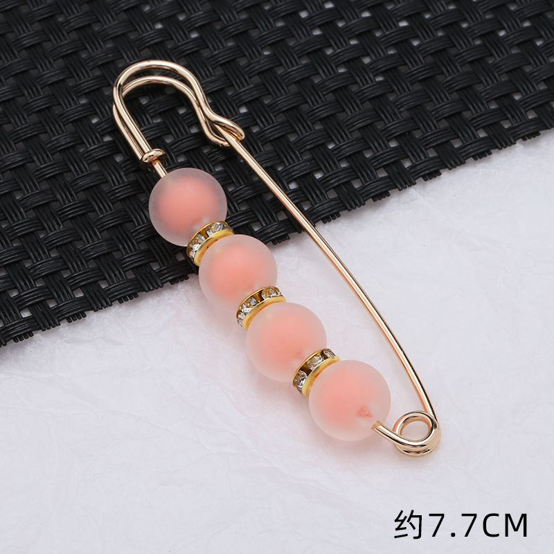 04#orange four beads 7.7cm