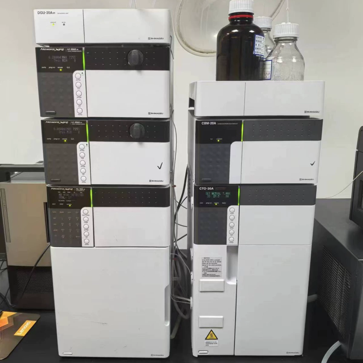 Переработка бывших в употреблении аналитических приборов, лабораторных приборов для жидкостной хроматографии, серий Agilent и Shimadzu