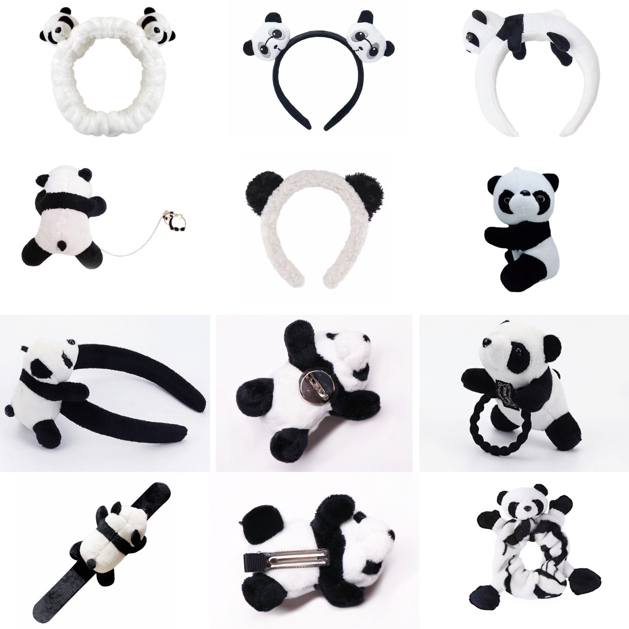 Cute Lie Lie Lie bear headdress travel souvenir trinkets female plush doll cartoon panda hairband hair accessories wholesale