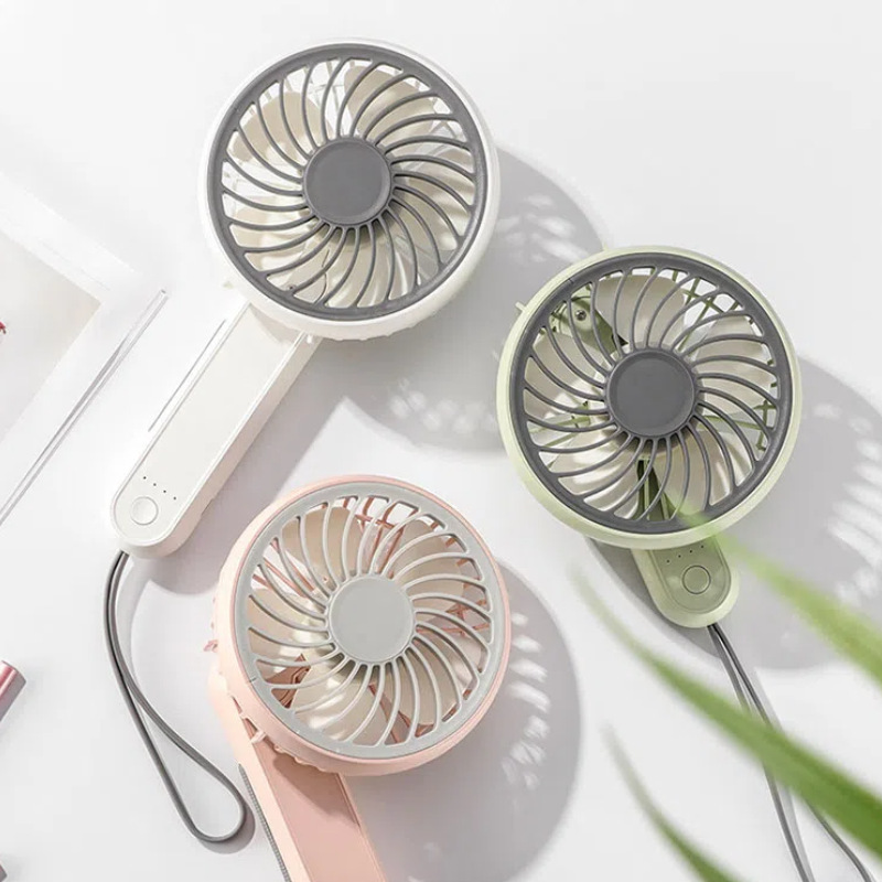 Edon Handheld Fan USB Rechargeable Foldableing Mini Outdoor Fan Baby Rotating Fan Gift