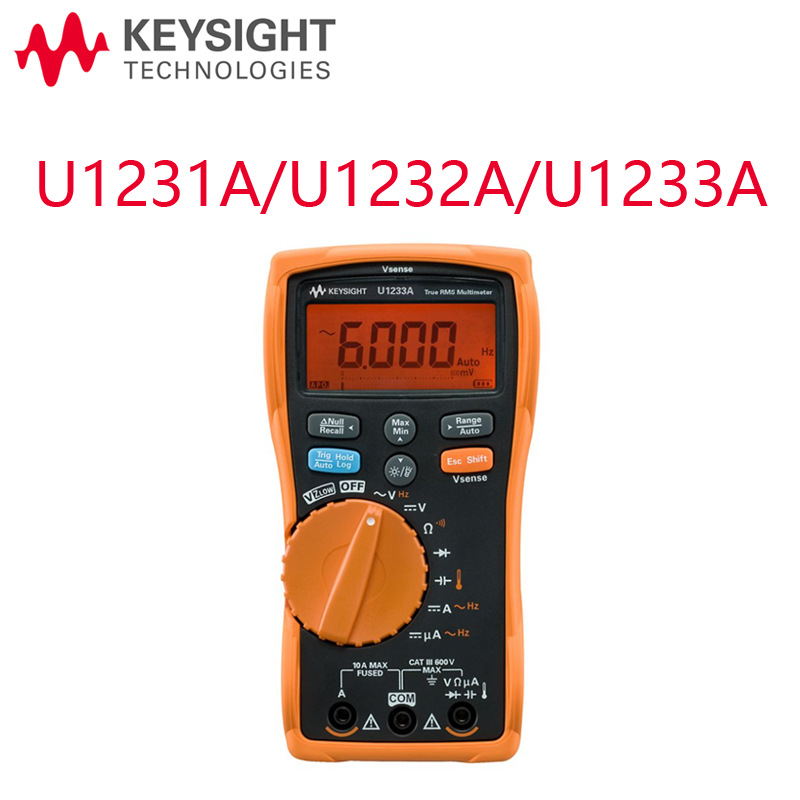 Keysight是德科技U1231A手持数字万用表U1232A安捷伦U1233A高精度